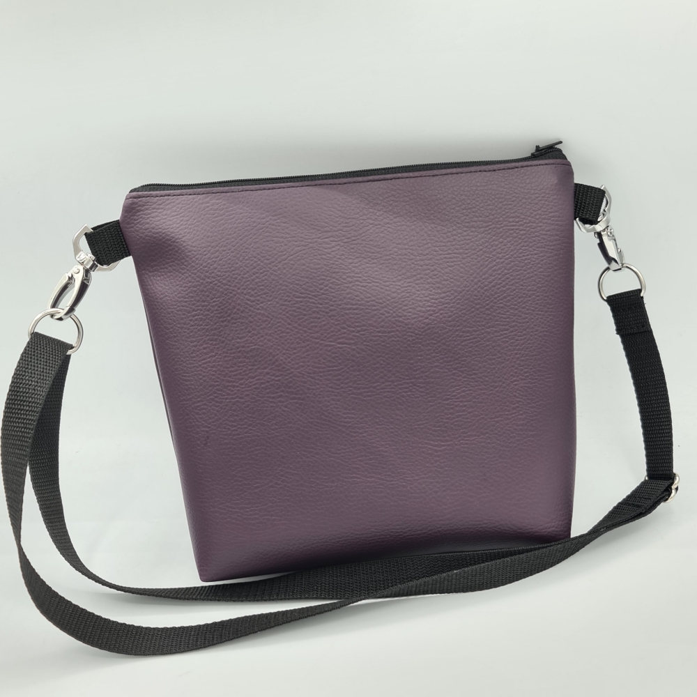 Gassitasche / Cross Bag / Hip Bag, Kolibris Aubergine